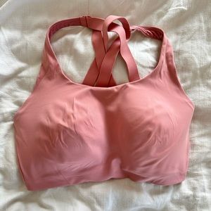 Lululemon high support energy bra blush pink